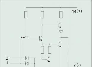 Microcircuito K155LA3, analogico importato - Microcircuito SN7400 Circuiti semplici sul microcircuito k155la3